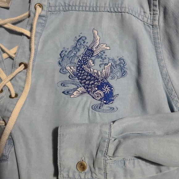 Pirate Style Lace Up Shirt - Picture 6 of 6